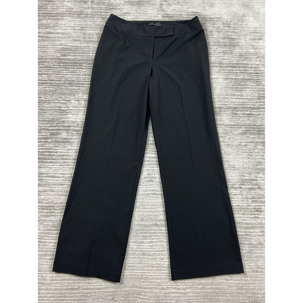 Pierre Cardin Pants Womens 12 Black Career Polyester Blend Casual